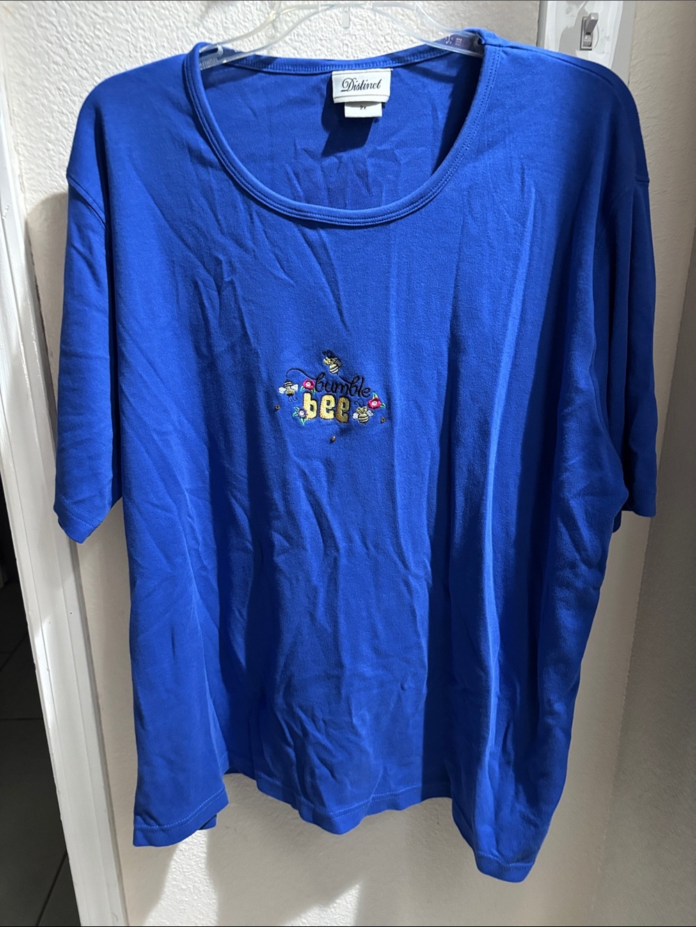 Distinct Blue Bumblebee Top 2X
